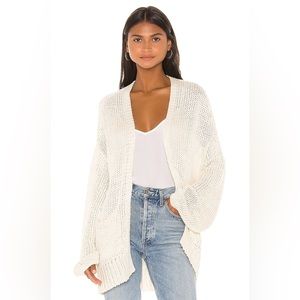 $154 INDAH CHUNKY CAYENNE CARDIGAN SWEATER REVOLVE JOAH BROWN TULAROSA MAJORELLE